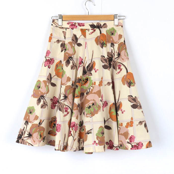 ドーリーガール バイ アナスイ スカート ボトムス 花柄 オンワード樫山  