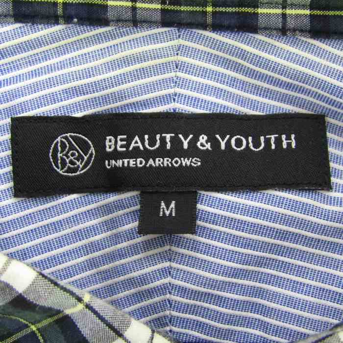 ビューティアンドユースユナイテッドアローズ 半袖シャツ トップス レディース Mサイズ グリーン BEAUTY&YOUTH UNITED ARROWS  【中古】｜BEAUTY&YOUTH UNITED ARROWS｜店舗買取｜トップス＞Tシャツ/カットソー｜USEDのアパレル通販サイト -  SMASELL（スマセル）