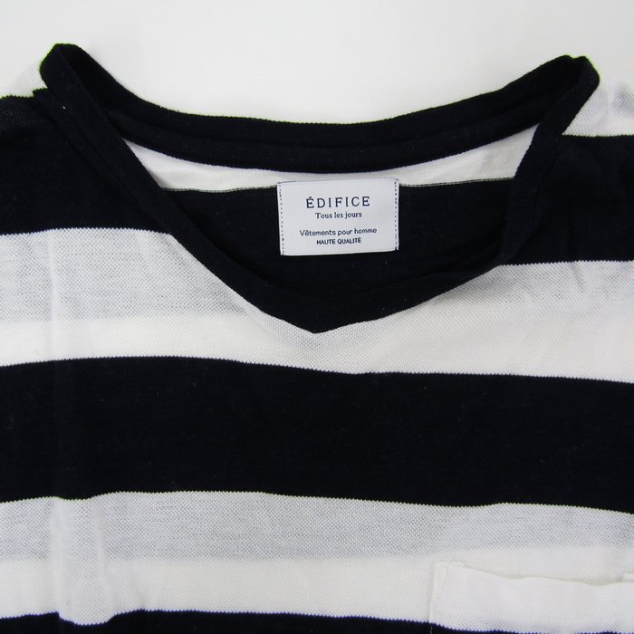 エディフィス 半袖Tシャツ トップス ボーダー ルドーム エディフィス 半袖Tシャツ トップス ボーダー ルドーム