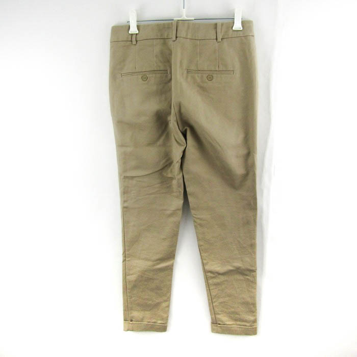 ザラベーシック パンツ ボトムス レディース 34サイズ ベージュ ZARA 