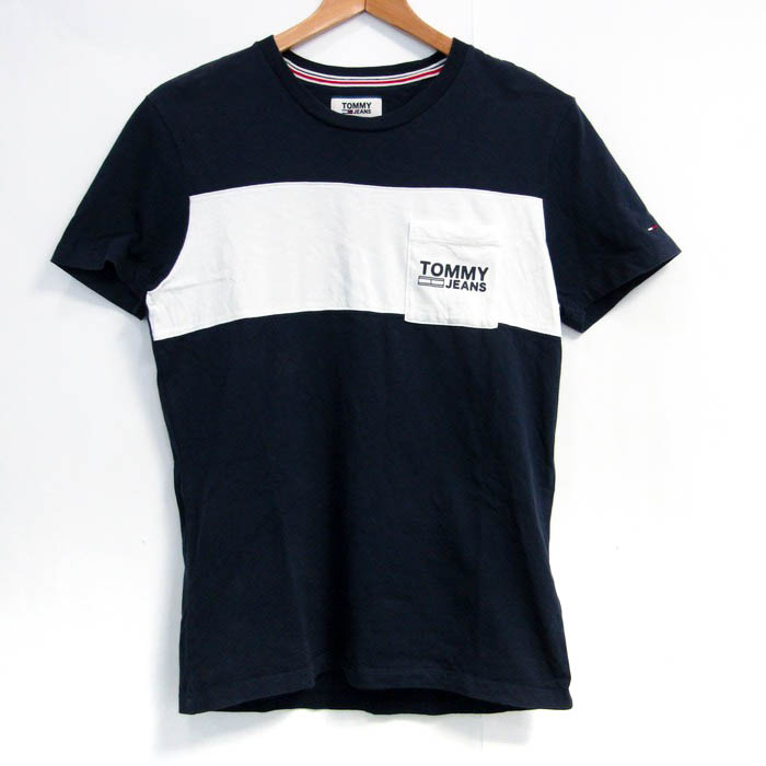 トミージーンズ 半袖Ｔシャツ クルーネック トップス メンズ Sサイズ ネイビー×ホワイト TOMMY JEANS 【中古】｜TOMMY  JEANS｜店舗買取｜トップス＞Tシャツ/カットソー｜USEDのアパレル通販サイト - SMASELL（スマセル）