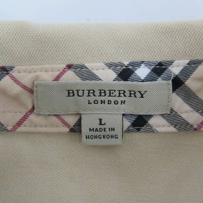 バーバリー ポロシャツ トップス 長袖 レディース Lサイズ