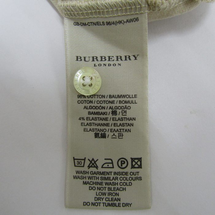 BURBERRY バーバリー ポロシャツ ハイネック ボーダー L ベージュ BURBERRY バーバリー ポロシャツ ハイネック ボーダー L ベージュ