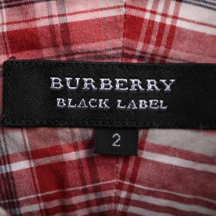 バーバリーブラックレーベル 長袖シャツ トップスチェック柄 コットン メンズ 2サイズ 赤×白 BURBERRY BLACK LABEL 【中古】｜BURBERRY  BLACK LABEL｜店舗買取｜トップス＞Tシャツ/カットソー｜USEDのアパレル通販サイト - SMASELL（スマセル）