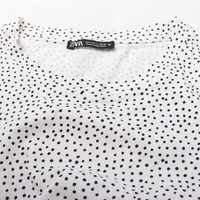 SOLDOUT ザラ ドット ワンピース S 半袖（フランス EGERIE エジェリ  