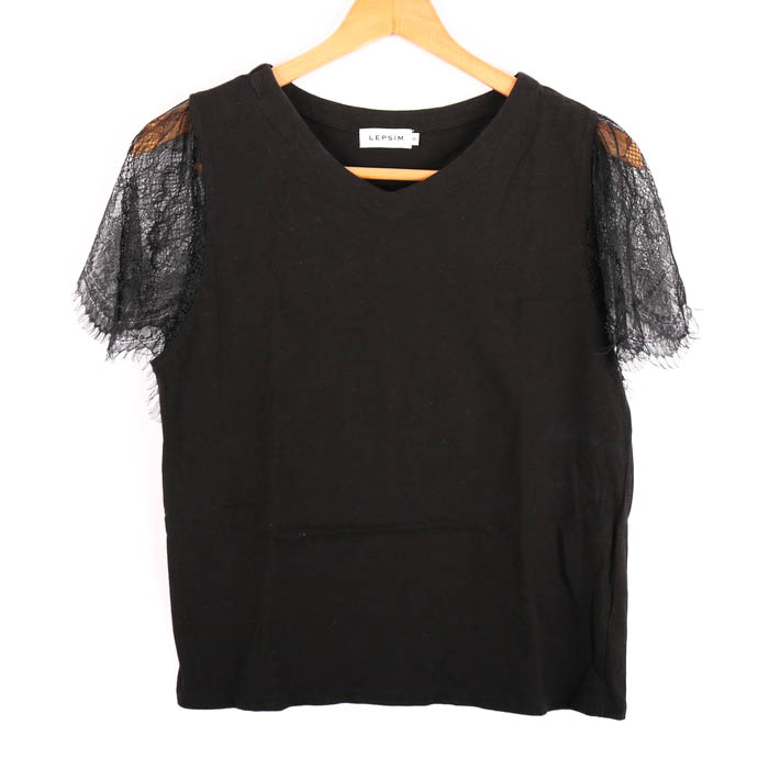 人気海外ブランドアイテム｜ファッション通販 レプシィム 半袖Tシャツ 袖レース トップス レディース Mサイズ トップス