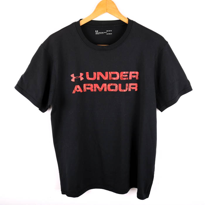 アンダーアーマー 半袖Ｔシャツ ヒートギア スポーツウエア トップス メンズ LGサイズ ブラック×レッド系 UNDER ARMOUR 【中古】｜UNDER  ARMOUR｜店舗買取｜トップス＞Tシャツ/カットソー｜USEDのアパレル通販サイト - SMASELL（スマセル）