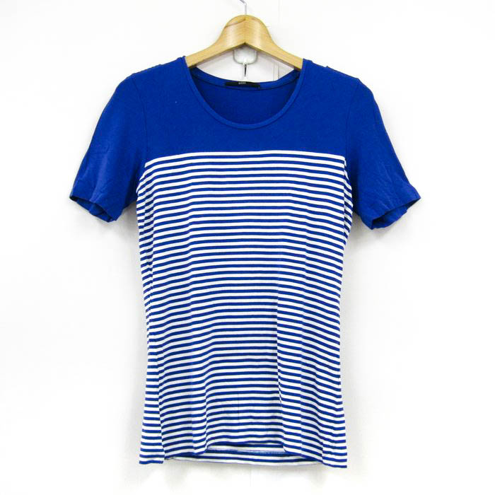 ヒューゴボス 半袖Tシャツ クルーネック ボーダー トップス  