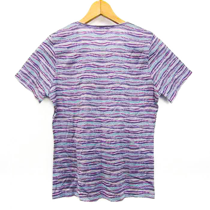 パオラ・ダヴォリ 半袖Tシャツ クルーネック 総柄 イタリア製