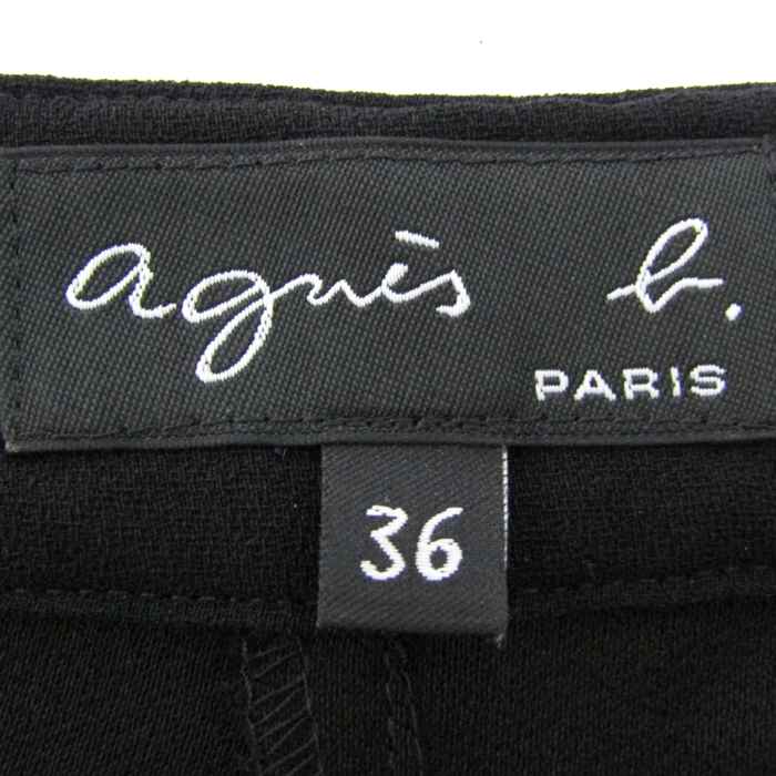 アニエスベー ハーフパンツ ブランド ボトムス 黒 レディース 36サイズ  