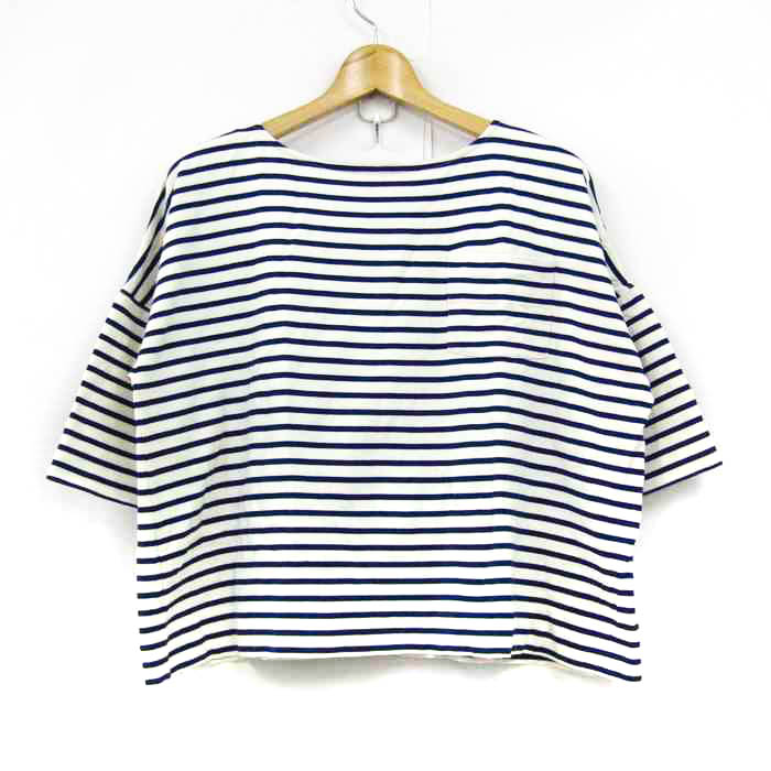 ピュアルセシン 半袖Tシャツ トップスボーダー柄日本製 レディース F 