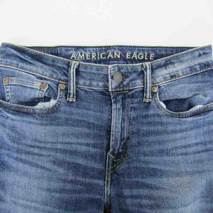 アメリカンイーグル デニムパンツ ジーンズ ジーパン ストレッチ ボトムス レディース 29×30サイズ ブルー American Eagle  【中古】｜American Eagle｜店舗買取｜パンツ＞その他パンツ｜USEDのアパレル通販サイト - SMASELL（スマセル）