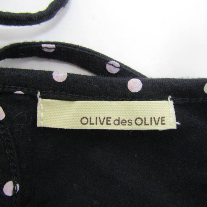 オリーブデオリーブ ワンピース 半袖 ストレッチ ドット柄 ブランド トップス 黒 レディース Mサイズ ブラック OLIVE des OLIVE  【中古】｜OLIVE des OLIVE｜店舗買取｜ワンピース/ドレス＞ワンピース｜USEDのアパレル通販サイト - SMASELL（スマセル）