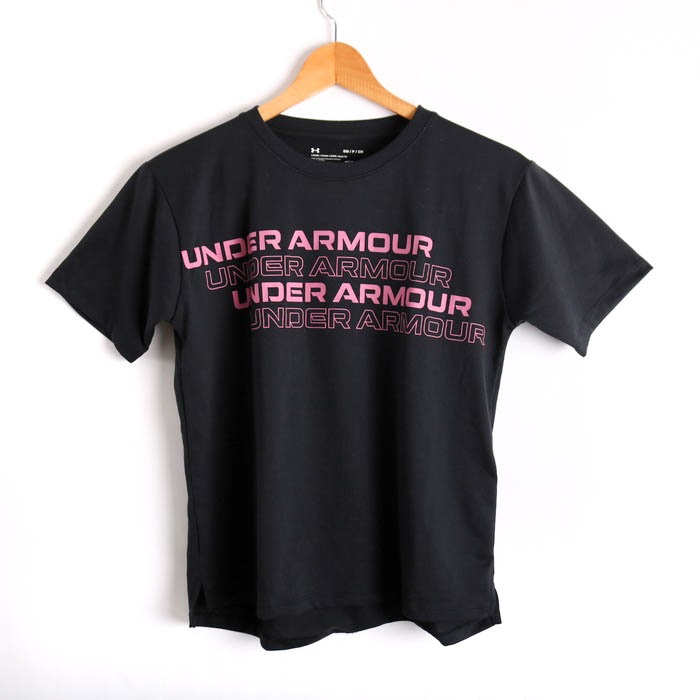 アンダーアーマー 半袖Ｔシャツ トップス ロゴT スポーツウエア ヒートギア レディース SMサイズ 黒×ピンク UNDER ARMOUR 【中古】｜UNDER  ARMOUR｜店舗買取｜トップス＞Tシャツ/カットソー｜USEDのアパレル通販サイト - SMASELL（スマセル）