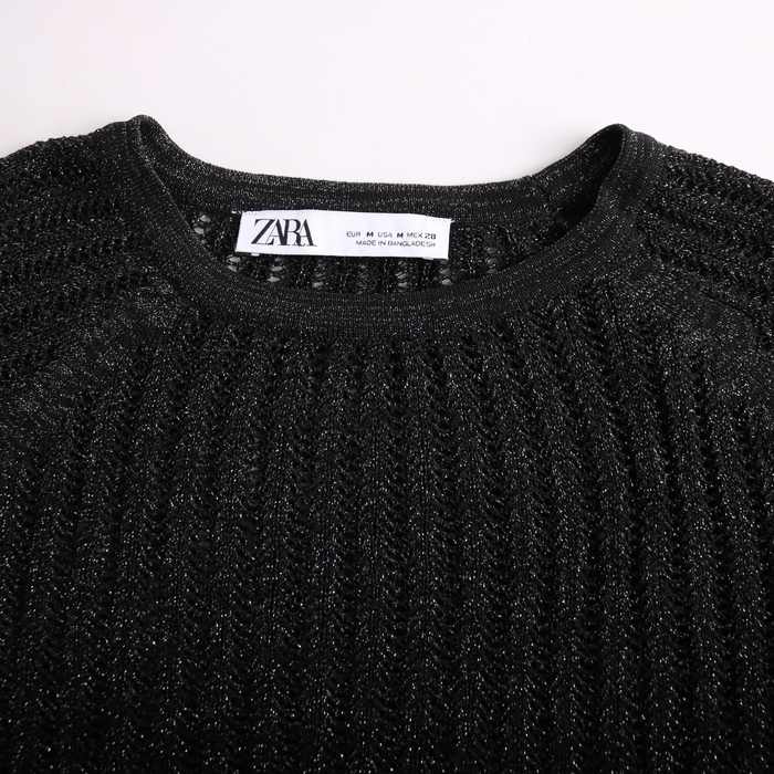 ZARA黒セーター 弄る 