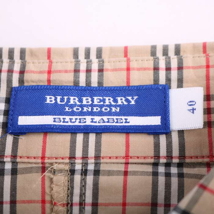 BURBERRY BLUE 円く LABEL バーバリーブルーレーベルブラウスシャツ