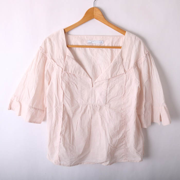 23区 五分丈ニットセーター ベージュ.生成り 38/Mサイズ すく 