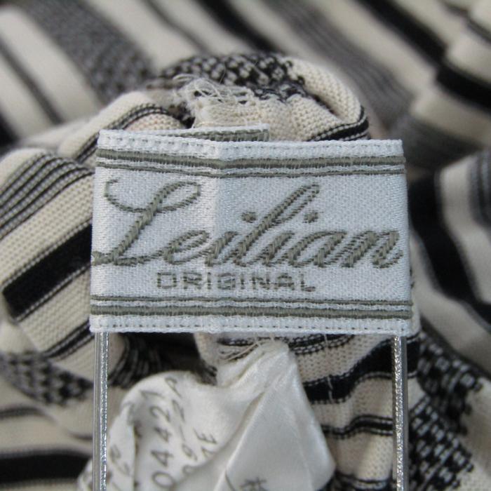 Leilian レリアンドットリボンプリントTシャツカットソー