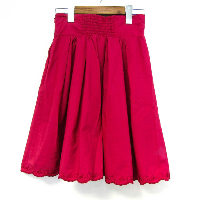 レストローズ スカート ボトムス ギャザー レディース 2サイズ ピンク  
