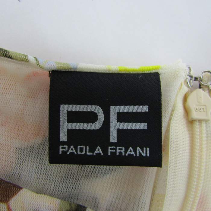 パオラフラーニ ワンピース トップス 花柄 ノースリーブ ロング丈  