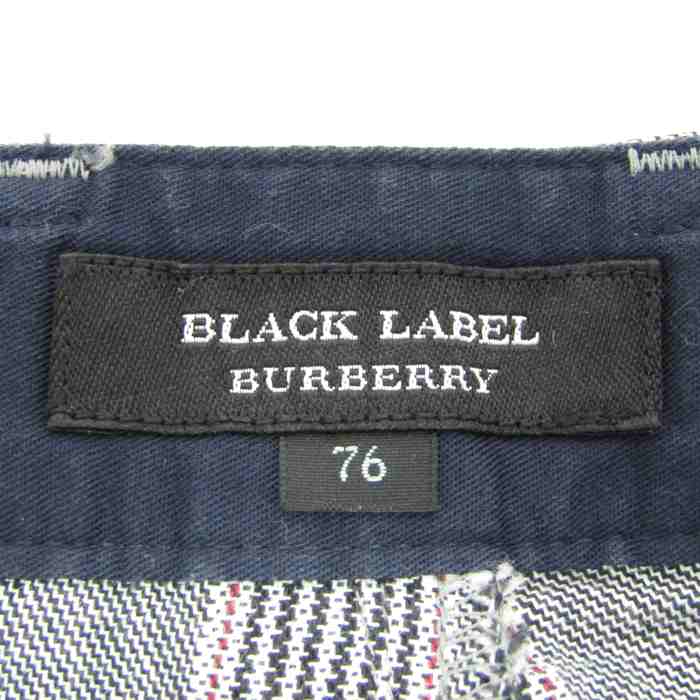 バーバリーブラックレーベル クロップドパンツ ボトムス チェック柄 ストレッチ メンズ 76サイズ グレー BURBERRY BLACK LABEL  【中古】｜BURBERRY BLACK LABEL｜店舗買取｜パンツ＞その他パンツ｜USEDのアパレル通販サイト - SMASELL（スマセル）