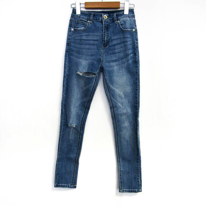 グレイル ダメージスキニーデニムパンツ cu146 ストレッチ ボトムス 