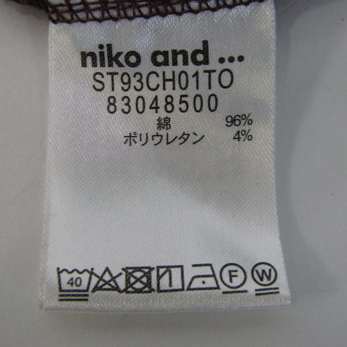 ニコアンド 半袖ワンピース トップス M相当 レディース ﾌﾘｰサイズ パープル niko and... 【中古】｜niko and...｜店舗買取｜ ワンピース/ドレス＞ワンピース｜USEDのアパレル通販サイト - SMASELL（スマセル）