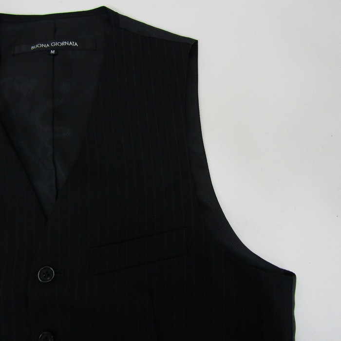 Dior セットアップ 上下 ベスト ジレ パンツ スラックス 46 M 黒（ボナ  