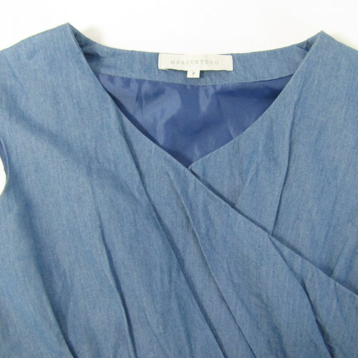 マーキュリーデュオ ノースリーブワンピース トップス レディース F  