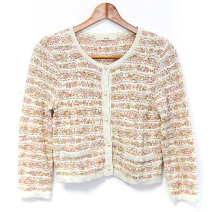 エフデ カーディガン ニットジャケット 長袖 ブランド トップス 日本製  