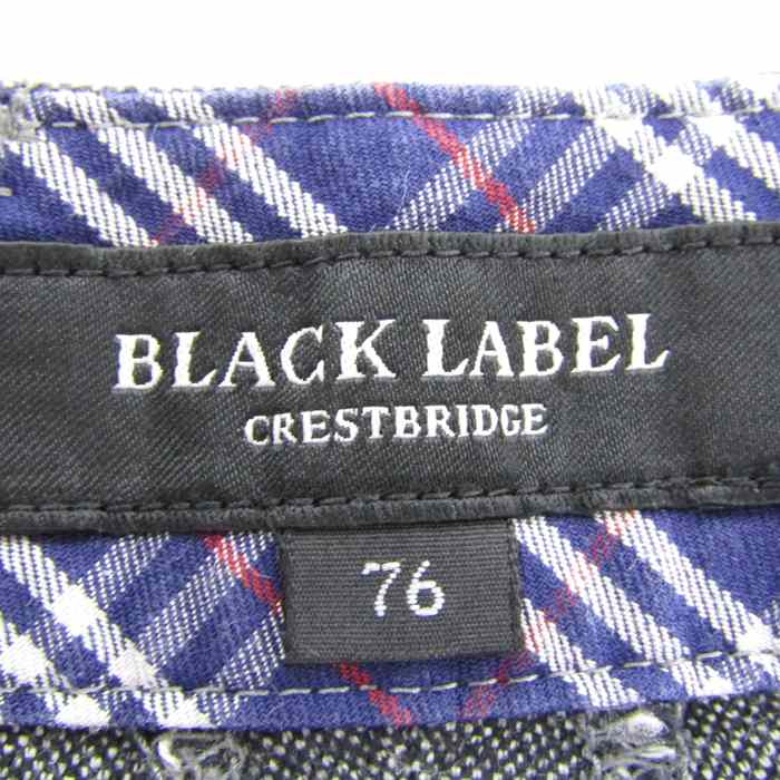 ブラックレーベル・クレストブリッジ アンクルパンツ ストレッチ ボトムス メンズ 76サイズ グレー系 BLACK LABELCRESTBRIDGE  【中古】｜BLACK LABELCRESTBRIDGE｜店舗買取｜パンツ＞その他パンツ｜USEDのアパレル通販サイト - SMASELL（スマセル）