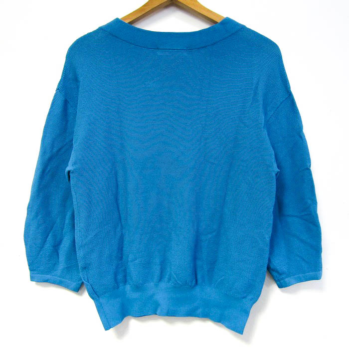 アンタイトル 長袖ニット トップス レディース 2サイズ ブルー  
