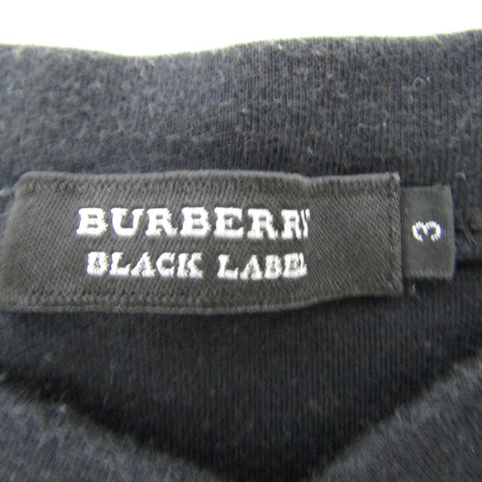 バーバリーブラックレーベル 半袖Ｔシャツ トップス ヘンリーネック ナイトロゴ メンズ 3サイズ ブラック BURBERRY BLACK LABEL  【中古】｜BURBERRY BLACK LABEL｜店舗買取｜トップス＞Tシャツ/カットソー｜USEDのアパレル通販サイト -  SMASELL（スマセル）