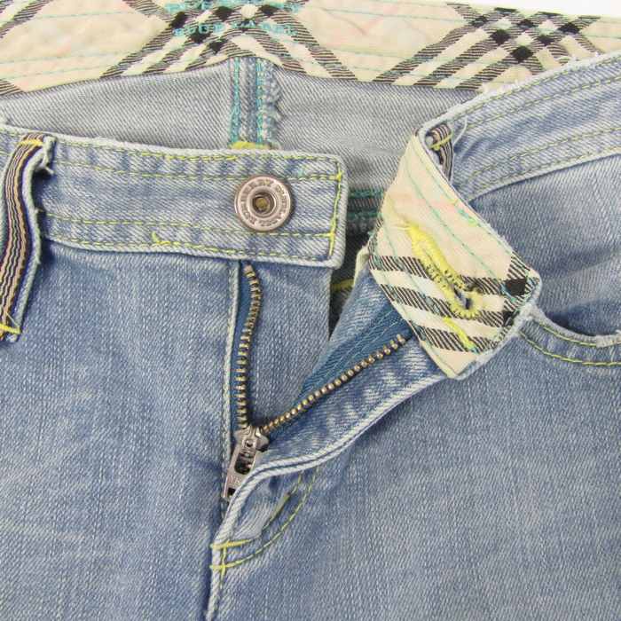 バーバリーブルーレーベル デニムクロップドパンツ ジーンズ