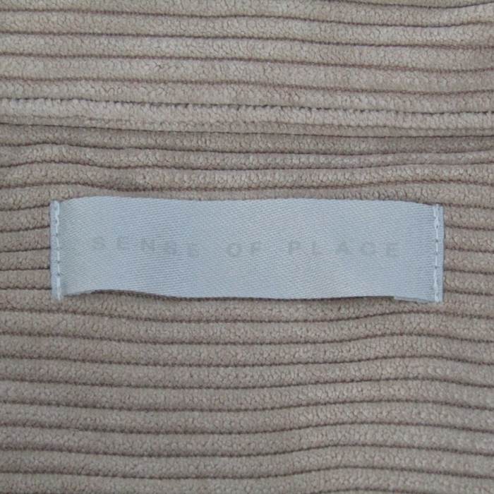 センスオブプレイス カットソー コーデュロイ 長袖 F 紺 ネイビー ■MO SENSE OF PLACE by URBAN RESEARCH - センスオブプレイス 長袖
