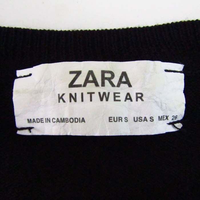 新品☆ZARA ザラ バルーンスリーブ ニットセーター トップスS ブラック 新品☆ZARA ザラ バルーンスリーブ ニットセーター トップス S