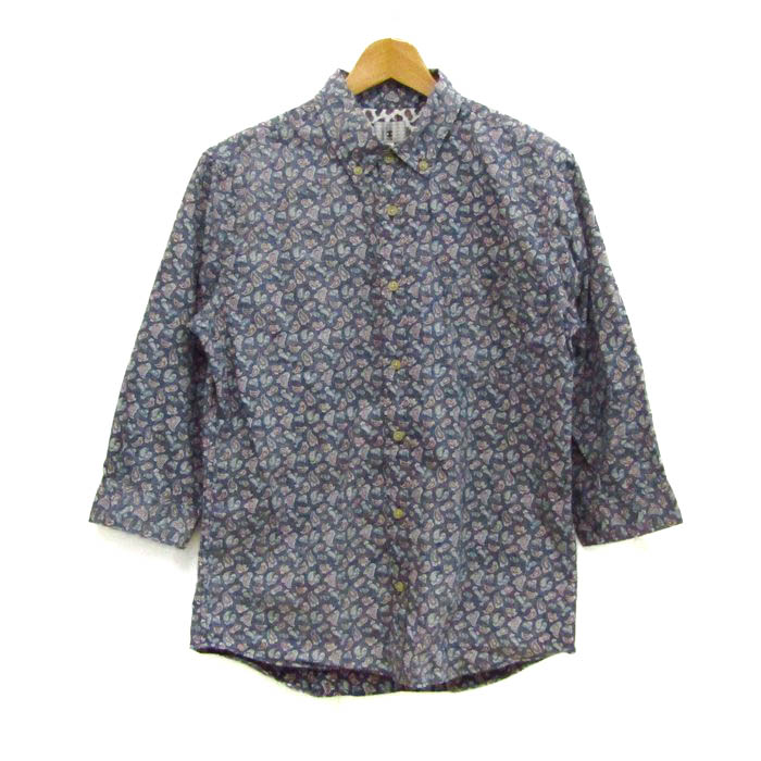 タケオキクチ THE SHOP TK ボタンダウン かぜ織半袖シャツ/新品/XL LIMITEDワンポイントロゴ刺繍 綿麻半袖シャツ（カジュアルシャツ