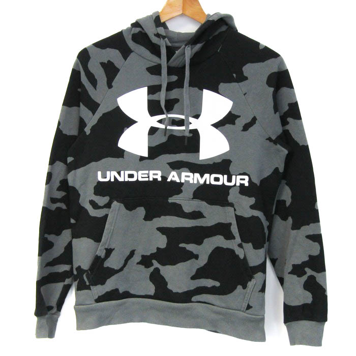 アンダーアーマー パーカー 長袖 カモフラ スウェット スポーツウエア トップス メンズ MDサイズ グレー×ブラック UNDER ARMOUR  【中古】｜UNDER ARMOUR｜店舗買取｜トップス＞その他トップス｜USEDのアパレル通販サイト - SMASELL（スマセル）