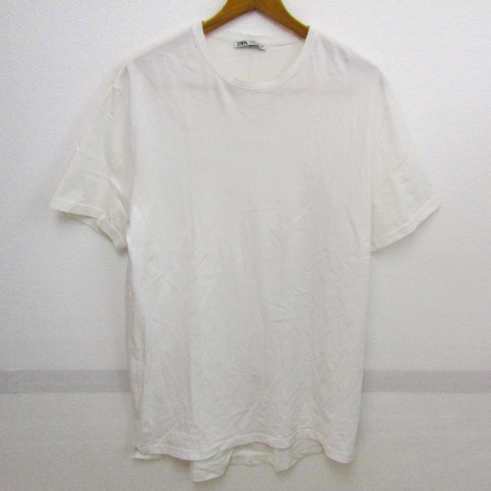 ザラ 半袖Tシャツ コットン100% トップス 白 レディース USA Mサイズ 