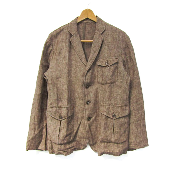 ARTISAN オレンジブラウン テーラードジャケット【Lサイズ】