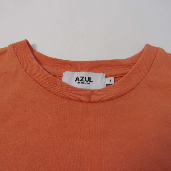 アズールバイマウジー 長袖シャツ トップス 無地 胸ポケット コットン混 メンズ Sサイズ ベージュ AZUL by moussy アズールバイマウジー 長袖シャツ トップス 胸ポケット 無地 メンズ L