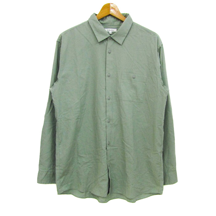 global work グリーン シャツ セール】イージーケアオーバーシャツ