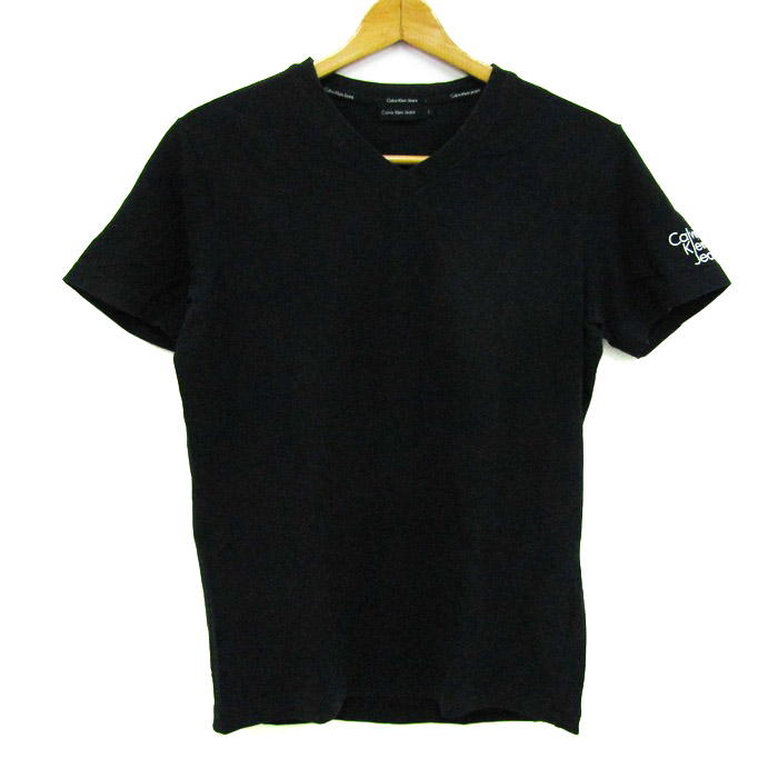 新品カルバン クライン メンズ 半袖Tシャツ 黒 ブラック M (A151) Calvin klein カルバンクライン 半袖Ｔシャツ 無地 ブラック(メンズ XL