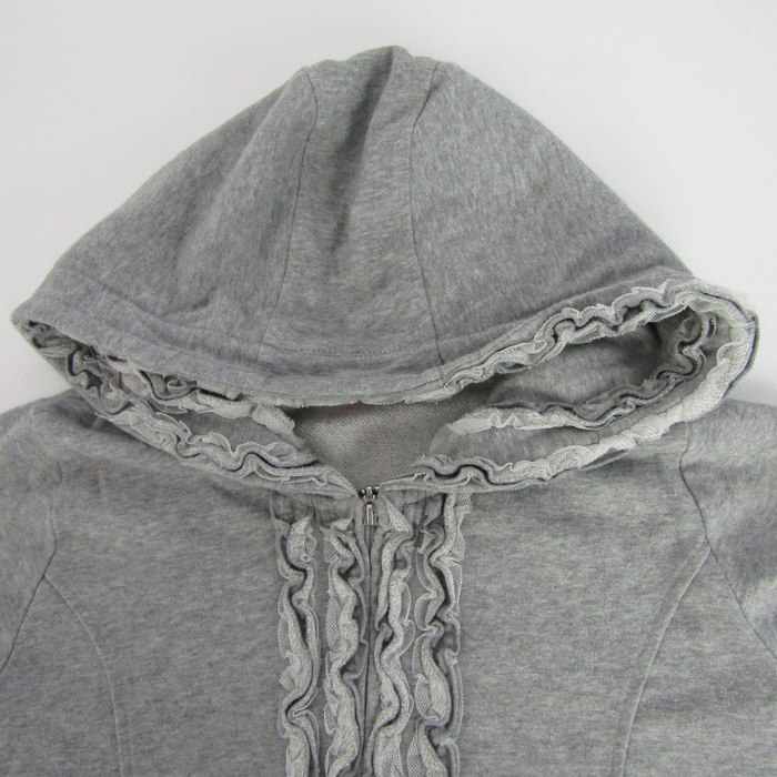 メゾピアノ ベリエちゃん ショート丈ジップパーカー mezzo piano