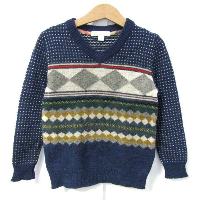 バーバリー セーター 青 旧タグ BURBERRY OF LONDON バーバリー