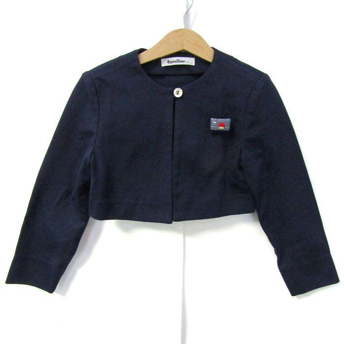 ファミリア familiar ブローチ付き ウールコート 130