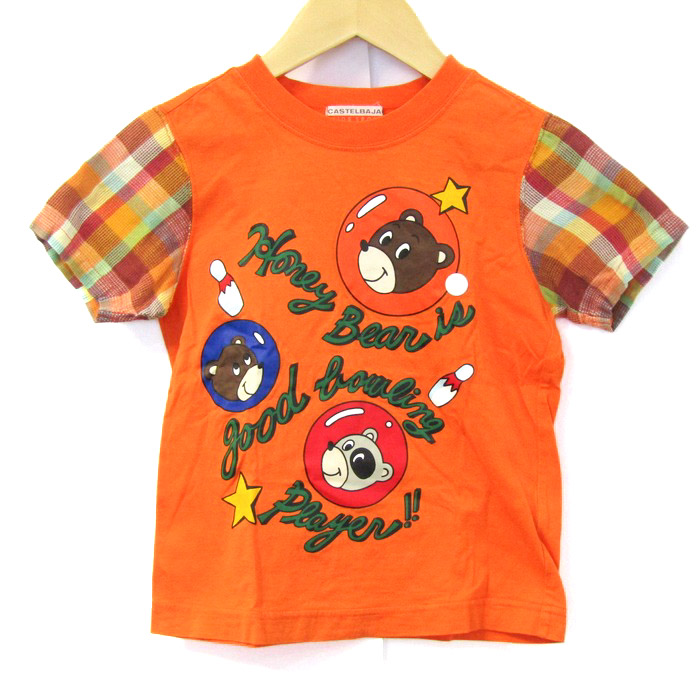 カステルバジャック 半袖Tシャツ トップス アニマル柄 ボーリング
