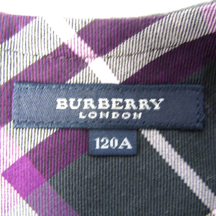 Burberry London ワンピース　紫　100A Burberry London ワンピース 紫 100A - ワンピースオンライン ストア