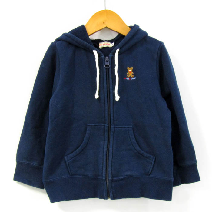 ミキハウス パーカー 長袖 コットン100% ブランド トップス キッズ 