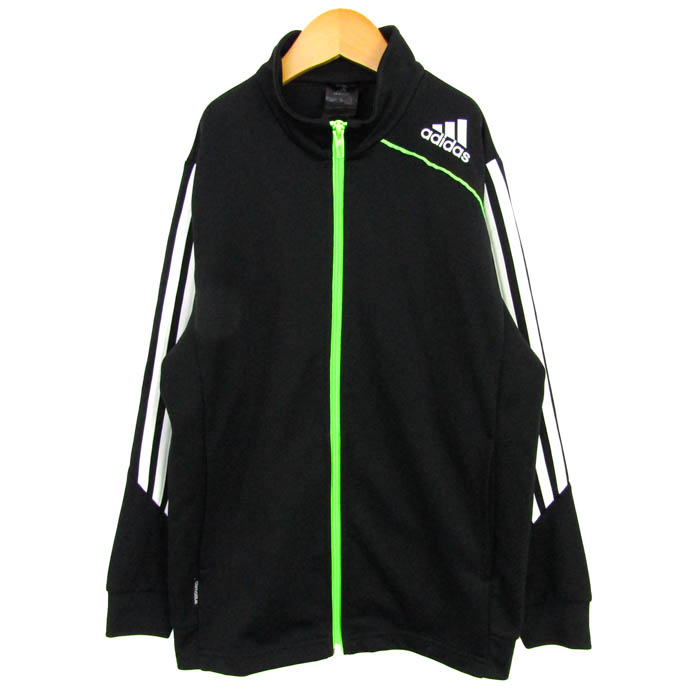 adidas フリルリボン付き長袖ジャケット　ブラック　XLサイズ　JI7536 adidas フリルリボン付き長袖ジャケット ブラック XLサイズ